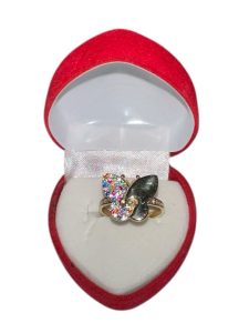 Elegant Butterfly Ring colors 10k