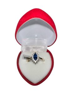 Elegant Blue Topaz Ring 10k