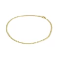 Womens Curb link Anklet in 10K Gold 2.5mm 1.7g